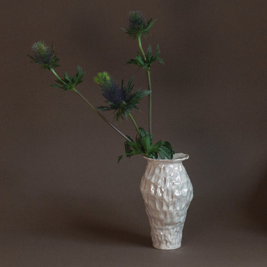 Huldra Vase - Ceramic Mother of Pearl Vase