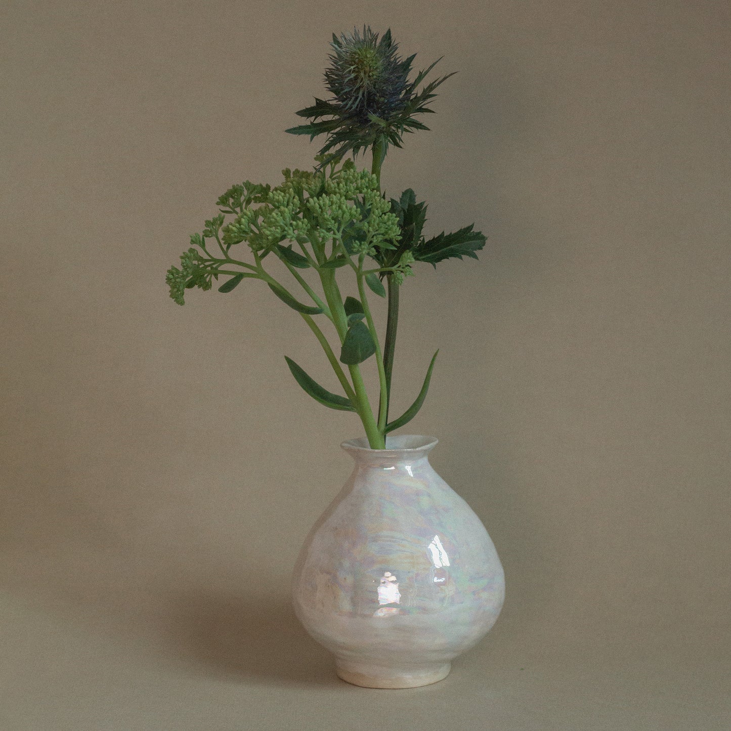 Una Vase - Ceramic Mother of Pearl Vase (Sample Sale)