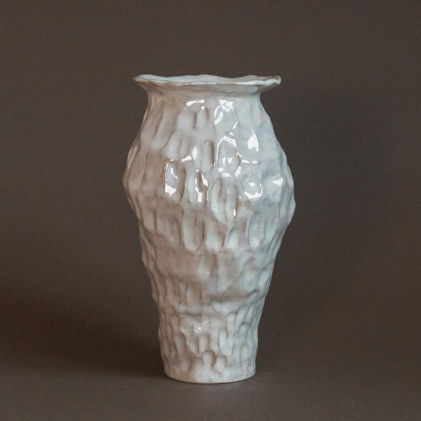 Huldra Vase - Ceramic Mother of Pearl Vase