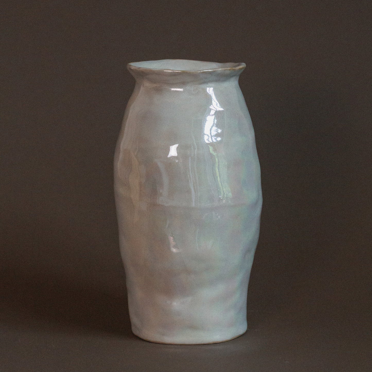 Fjord Vase - Ceramic Mother of Pearl Vase