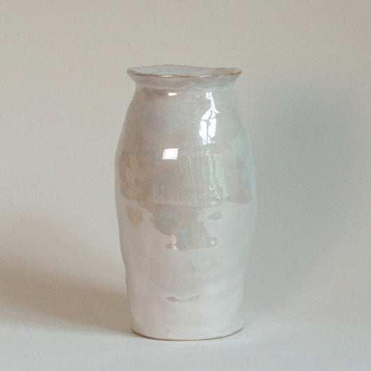 Fjord Vase - Ceramic Mother of Pearl Vase