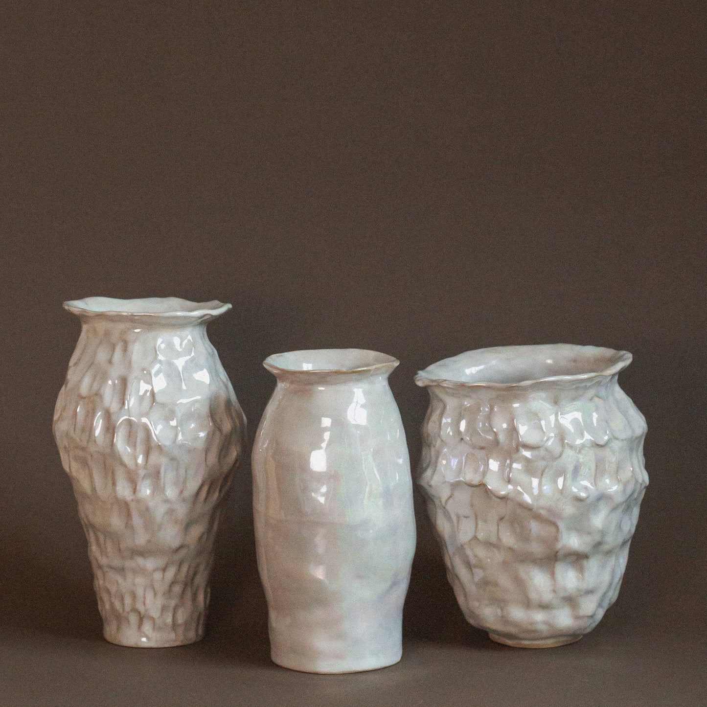 Eira Vase - Ceramic Mother of Pearl Vase