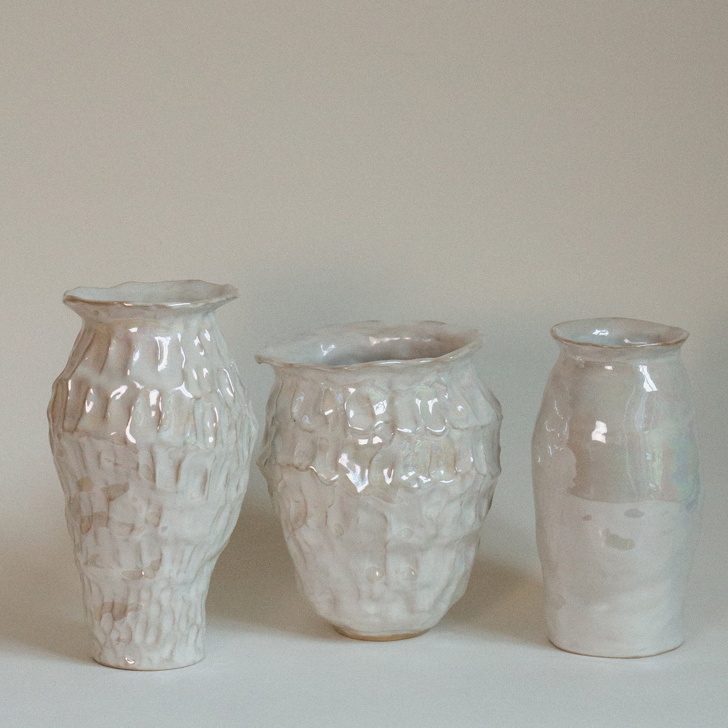 Huldra Vase - Ceramic Mother of Pearl Vase