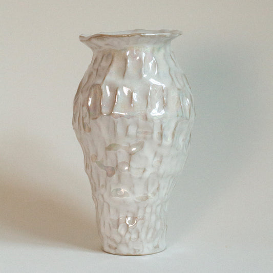 Huldra Vase - Ceramic Mother of Pearl Vase