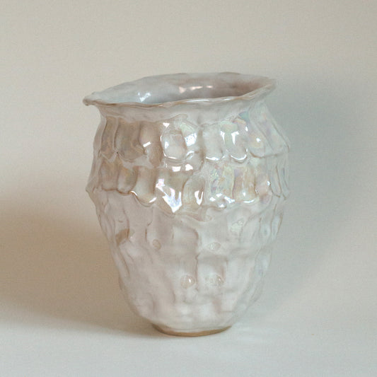 Eira Vase - Ceramic Mother of Pearl Vase