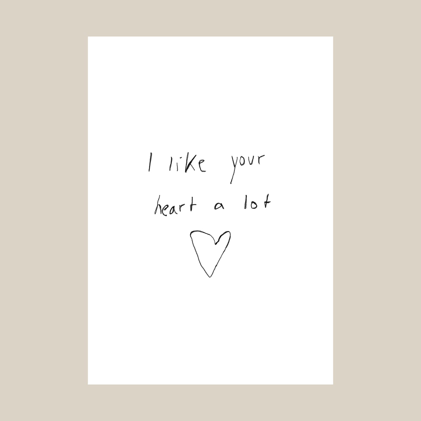 A Postcard Set: I like you (Set of 3)