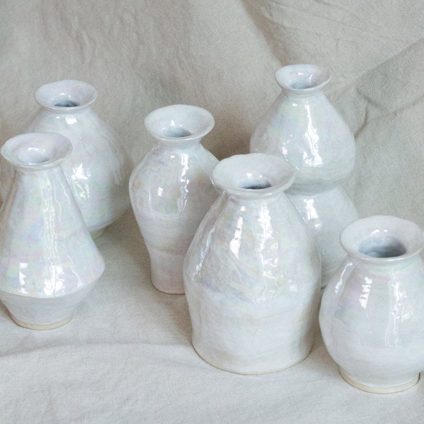 Sunniva Vase - Ceramic Mother of Pearl Vase Sample Sale