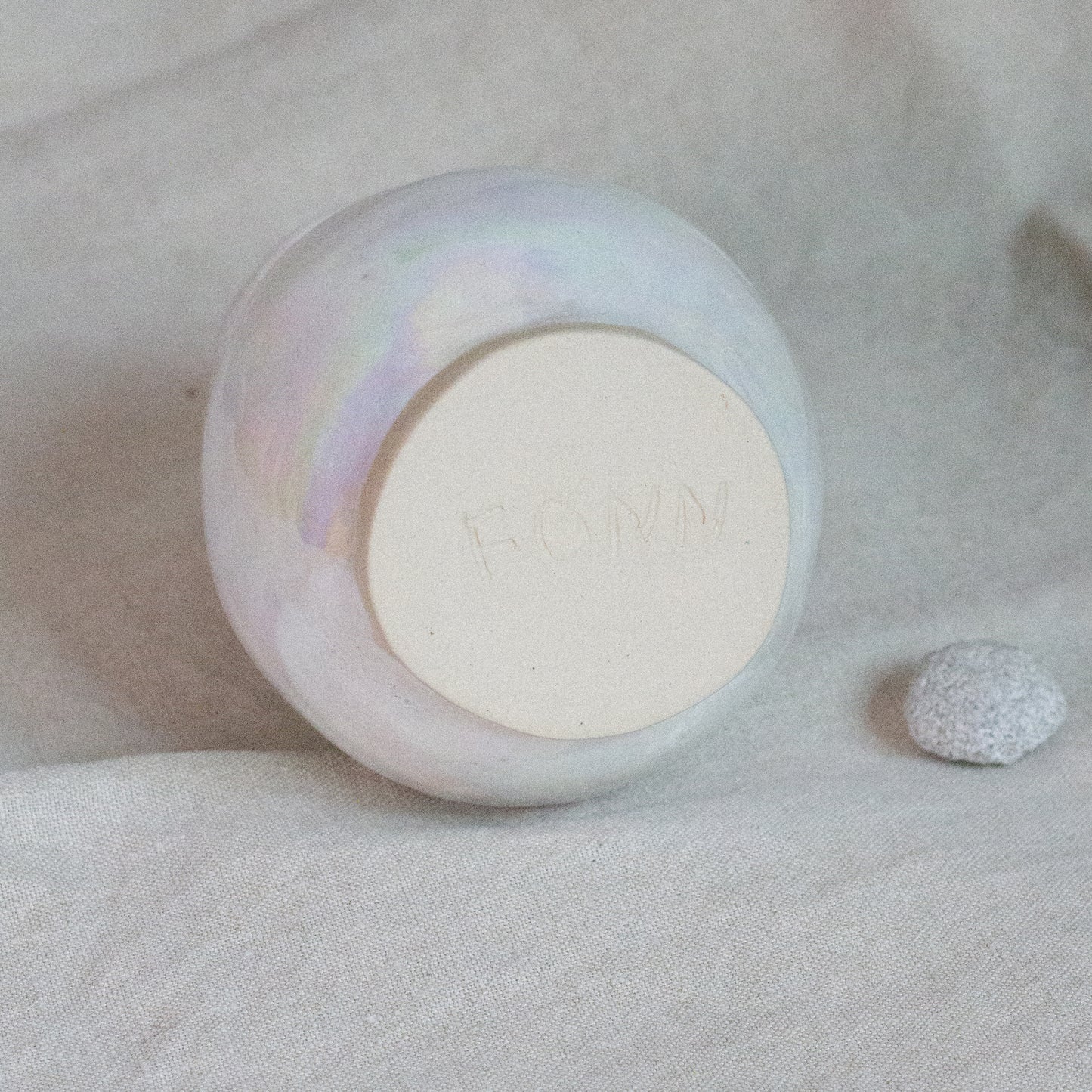 Tove Vase - Ceramic Mother of Pearl Vase Sample Sale